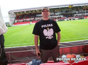 na meczu pilki noznej w Norge 