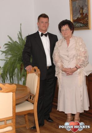 Z wnuczkiem.