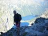 W oddali Morskie Oko a wyżej Czarny Staw