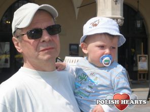 jacek z najmłodszym wnukiem 