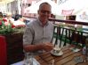 Enjoying a coffee in rynek in Wroclaw