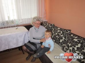 Ja z wnukiem Marcelem.