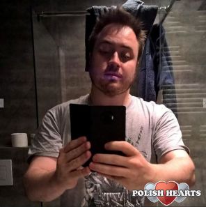 me i my bathroom with my phone  you can\'t see it but the toilet is right there behind me.
